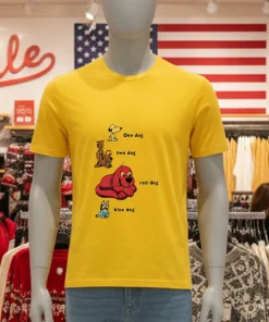 1 Dog 2 Dog Red Dog Blue Dog shirt