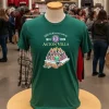 Aston Villa 150th Anniversary green t-shirt, 1874-2024, celebrating the club's sesquicentennial.
