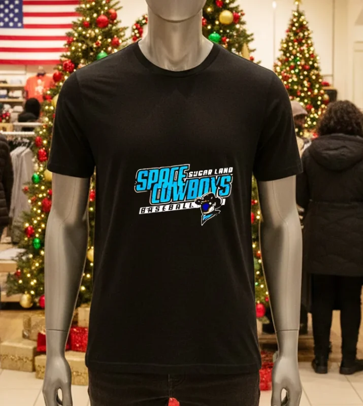 Bimm Ridder Black T-Shirt, Sugar Land Space Cowboys, 2024.