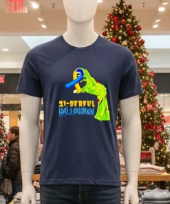 21 Delicious Halloween The Essential Ribbon Horror   Navy T Shirt