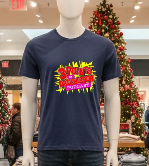 3 Points Of Articulation 3Poa Slam   Navy T Shirt