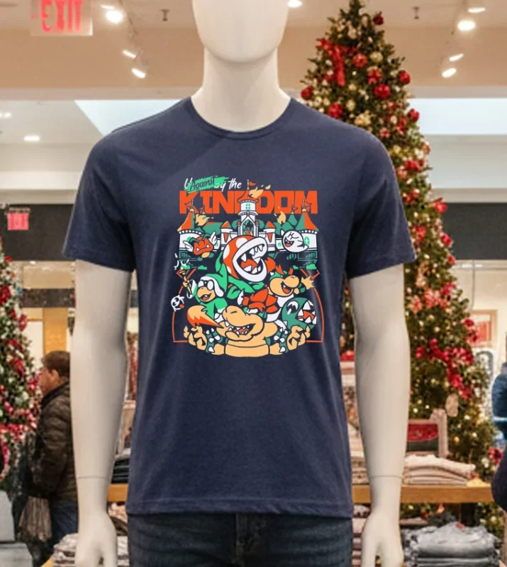 Against The Kingdom Gaming Apparel Graphic   Navy T Shirt