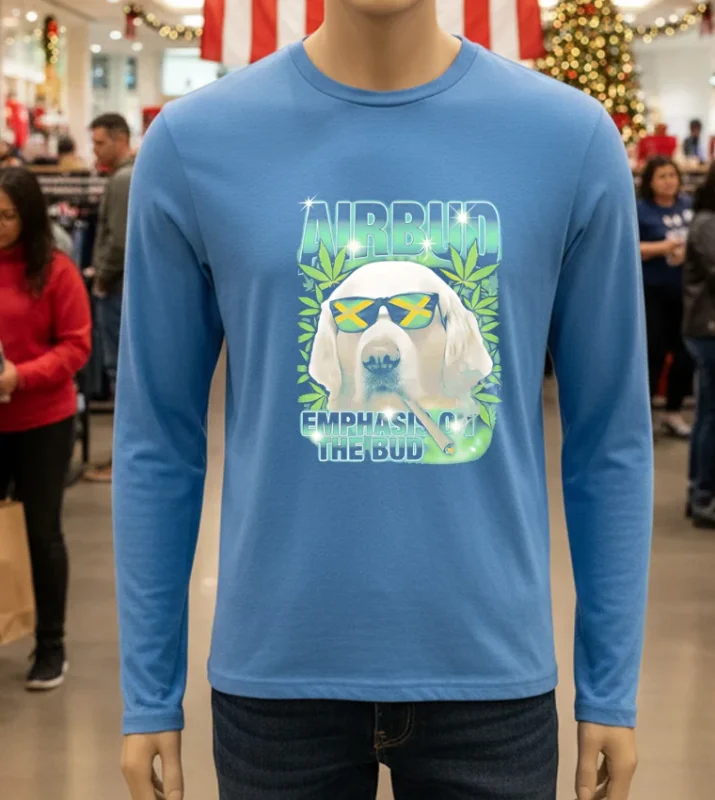 Airbud Emphasis On The Bud Dod   Blue T Shirt