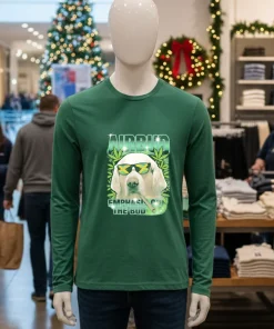 Airbud Emphasis On The Bud Dod   Green T Shirt