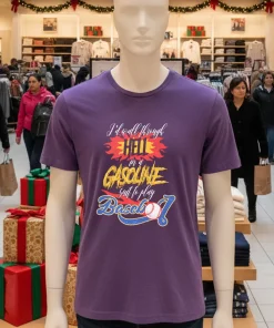 Baseball lovers pete rose walk hell gasoline play words shirt