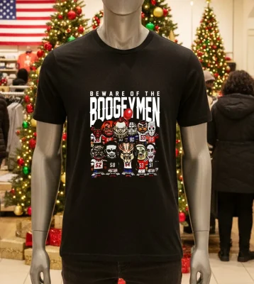Beware Of The Boogeymen Halloween   Black T Shirt