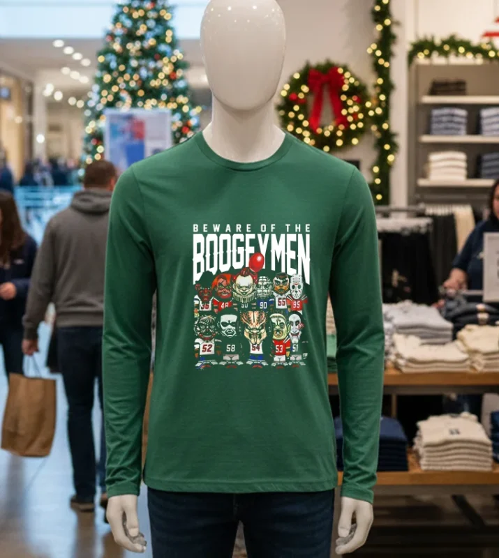 Beware Of The Boogeymen Halloween   Green T Shirt