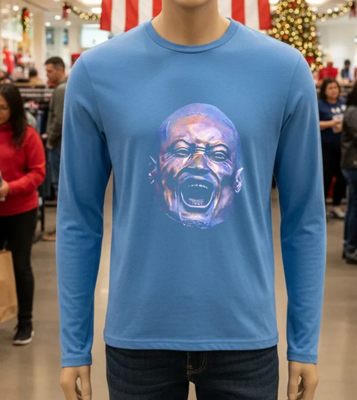 Big Head Dwyane Wade Statue Miami Heat Blue T Shirt