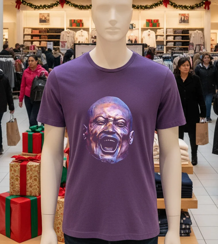 Big Head Dwyane Wade Statue Miami Heat - purple-t-shirt Big Head Dwyane Wade Statue Miami Heat Purple T Shirt