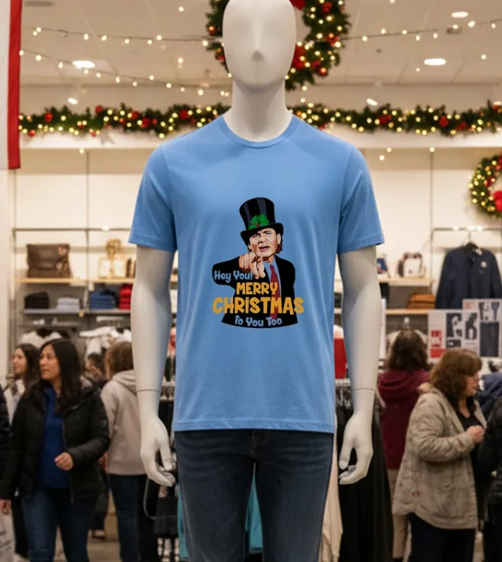 Bill Hey You Merry Christmas To You Too Blue T Shirt