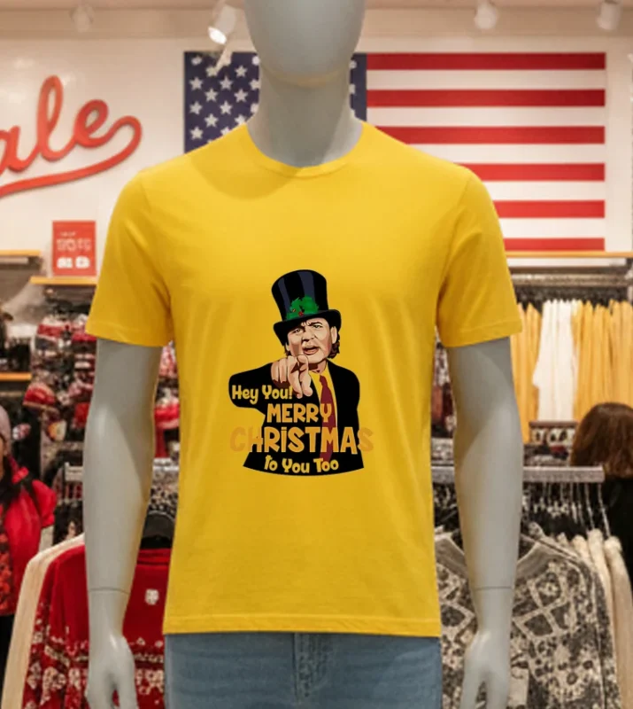 Bill Hey You Merry Christmas To You Too Yellow T Shirt