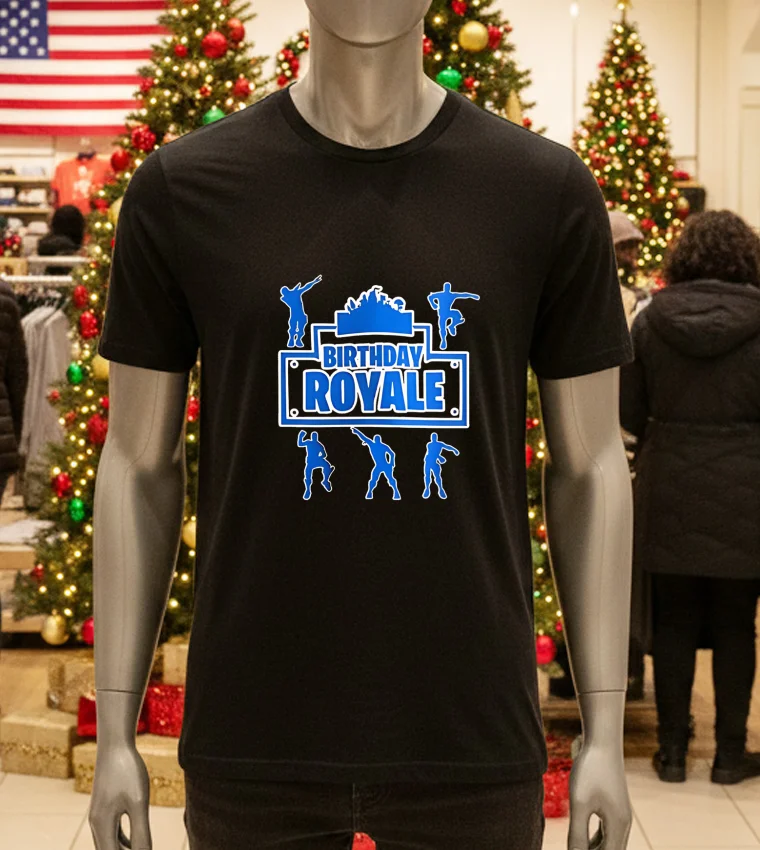 Birthday Royale - black-t-shirt Birthday Royale Black T Shirt