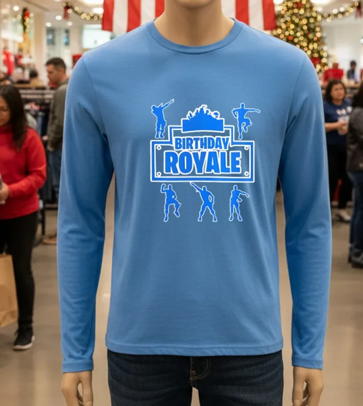 Birthday Royale Blue T Shirt