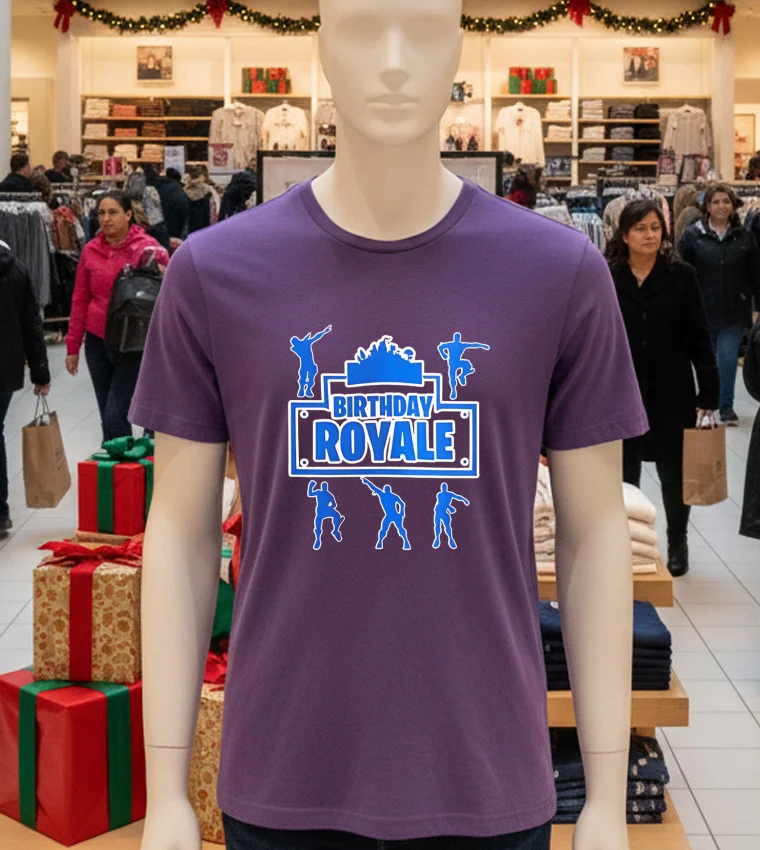 Birthday Royale - purple-t-shirt Birthday Royale Purple T Shirt