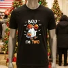 Boo I’m Two Ghost 2Nd Birthday Halloween Black T Shirt