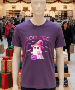 Boojee ghost cute pink halloween design shirt