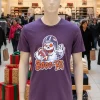 Boooya Spooky Ghost Halloween Football Great   Purple T Shirt