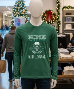 Braking Barriers Ethical Hacking Cybersecurity   Green T Shirt