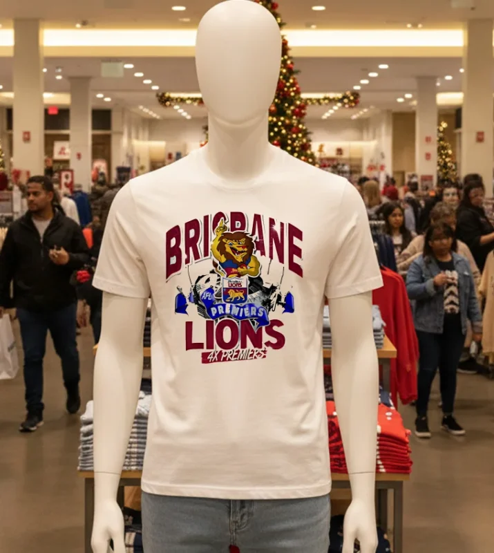 Brisbane Lions Afl Premiership Champs White T Shirt