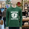 Brooms Are For Amateurs Hockey Stick Pumpkin   Green T Shirt