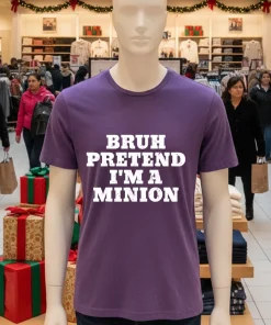Bruh pretend I m a minion matching costume halloween shirt