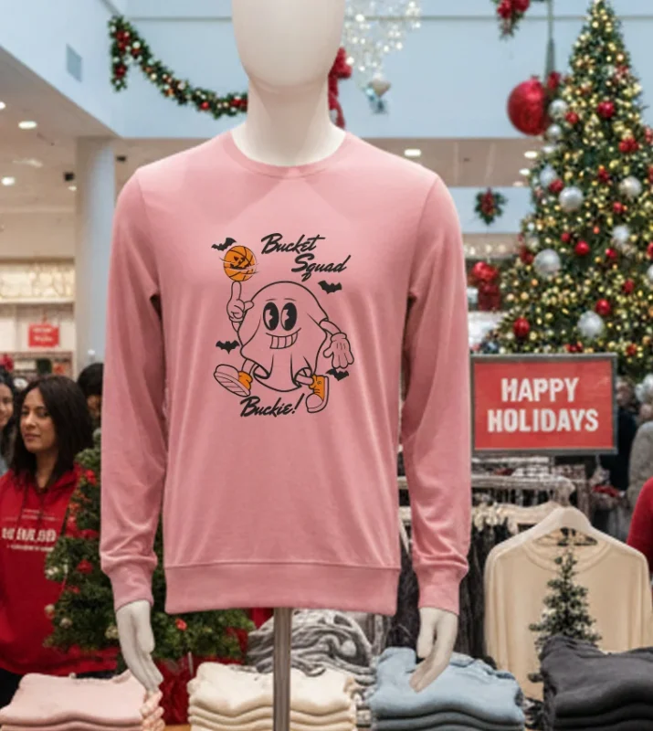 Bucket Squad Funny Halloween Buckie Pink T Shirt