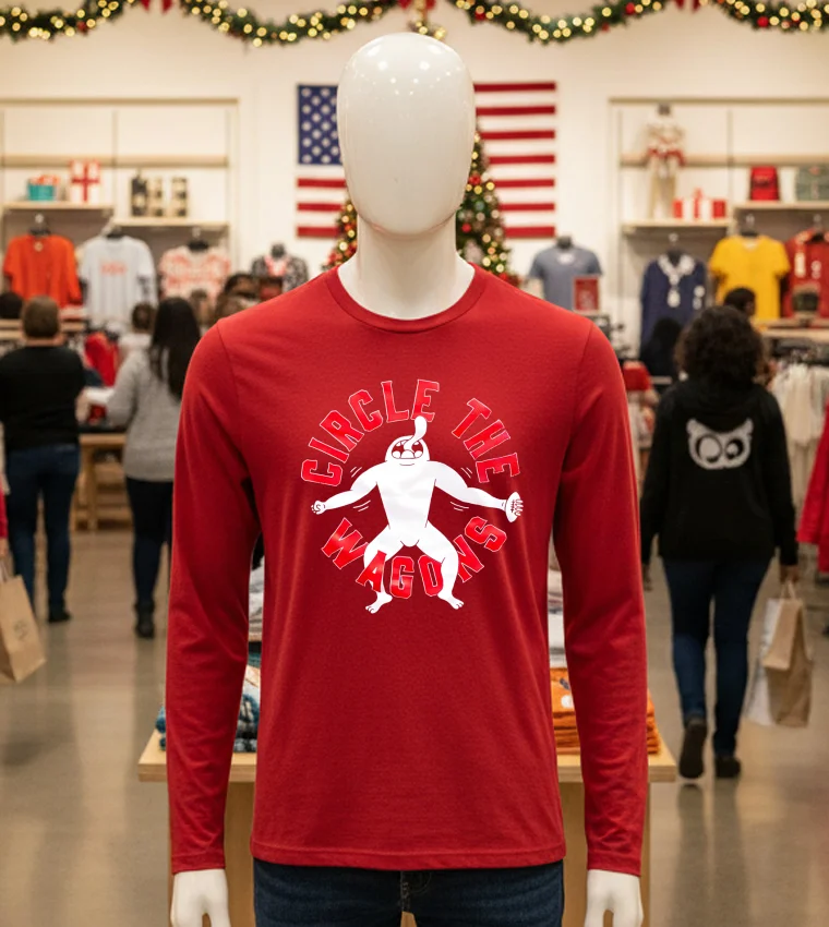 Buffalo Bills Circle The Wagons Nfl Meme - red-t-shirt Buffalo Bills Circle The Wagons Nfl Meme Red T Shirt