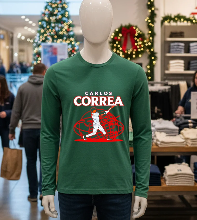 Carlos Correa Queens Baseball - green-t-shirt Carlos Correa Queens Baseball Green T Shirt