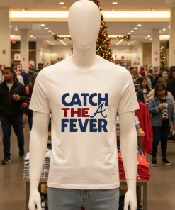 Catch The Fever Atlanta Braves 2024 Mlb Postseason   White T Shirt
