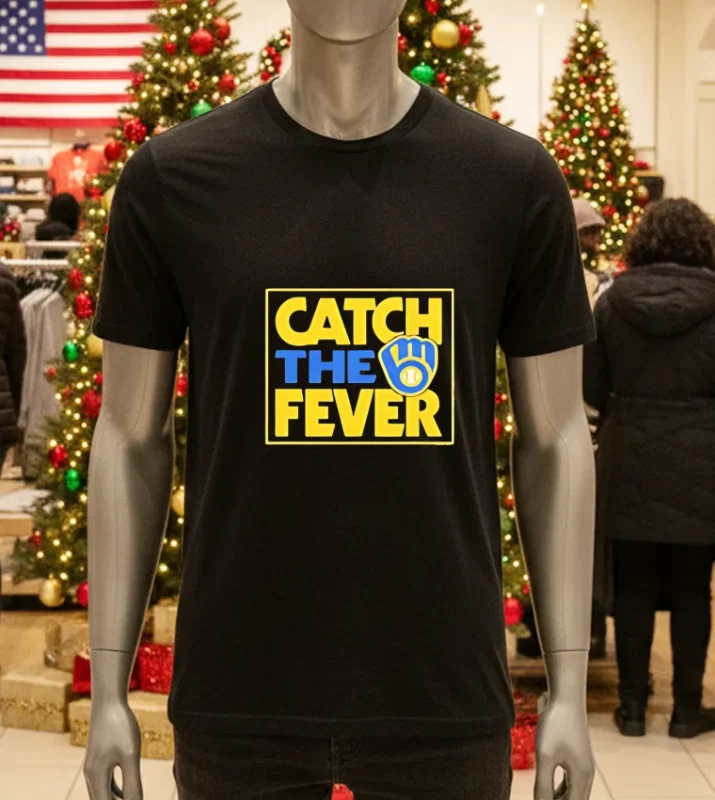 Catch The Fever Milwaukee Brewers 2024 Mlb Postseason Black T Shirt