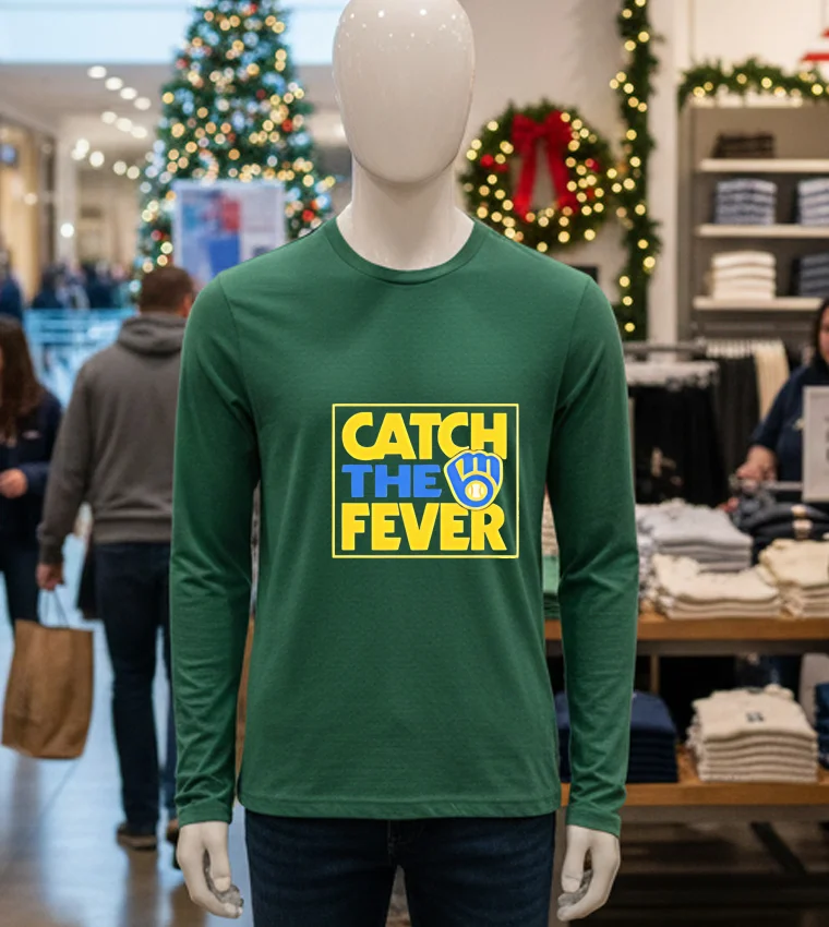 Catch The Fever Milwaukee Brewers 2024 Mlb Postseason - green-t-shirt Catch The Fever Milwaukee Brewers 2024 Mlb Postseason Green T Shirt