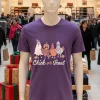 Chick Or Treat Halloween Witch Spooky Chicken   Purple T Shirt
