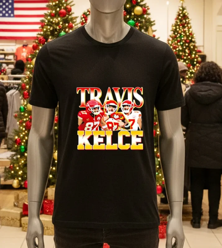 Chiefs Wrs Wear Travis Kelce   Black T Shirt
