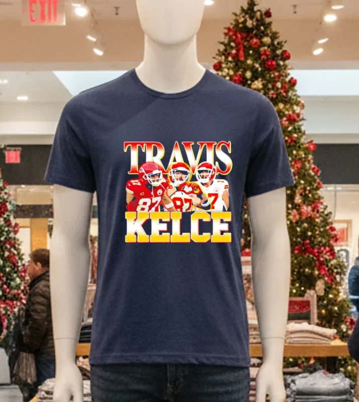 Chiefs Wrs Wear Travis Kelce   Navy T Shirt