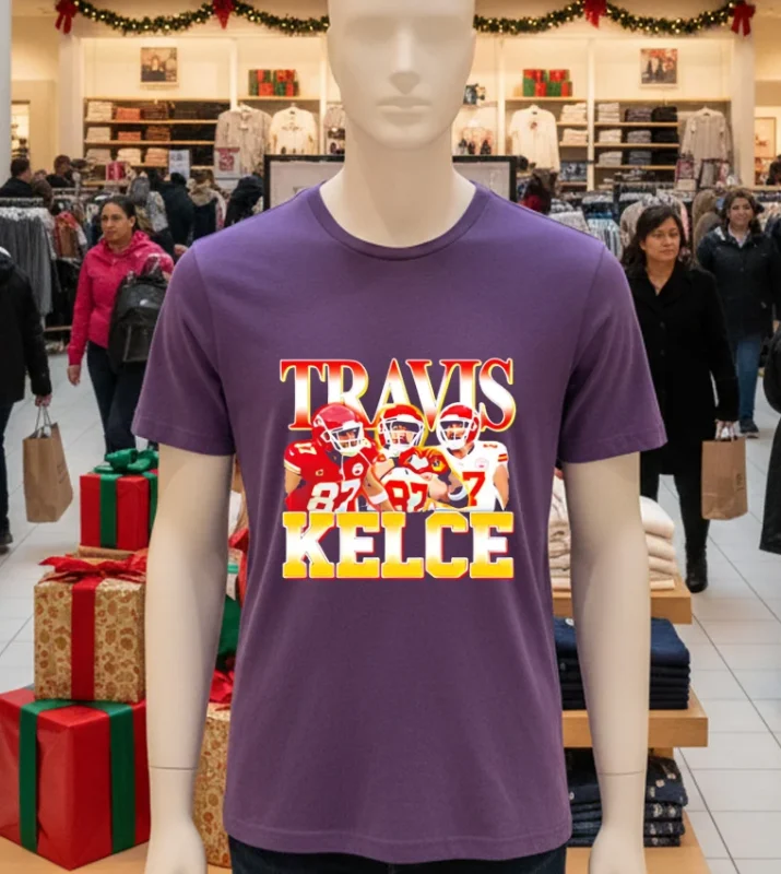 Chiefs Wrs Wear Travis Kelce   Purple T Shirt