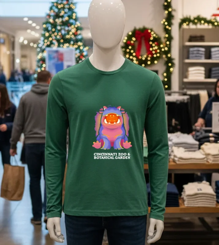 Cincinnati Zoo And Botanical Garden Fiona Hippo Green T Shirt