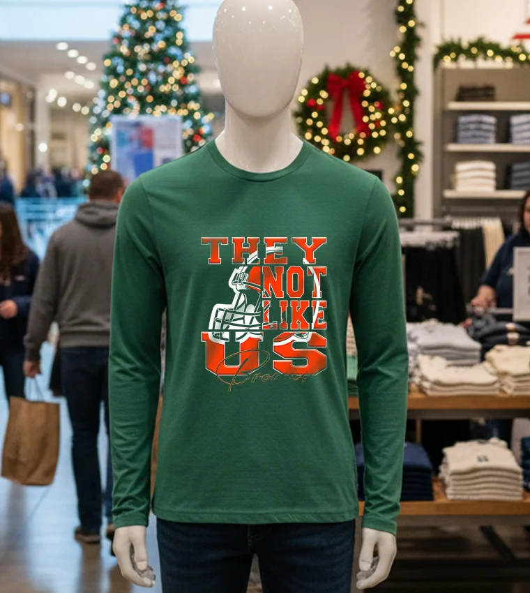Cleveland Browns They Not Like Us Nfl Football - green-t-shirt Cleveland Browns They Not Like Us Nfl Football Green T Shirt