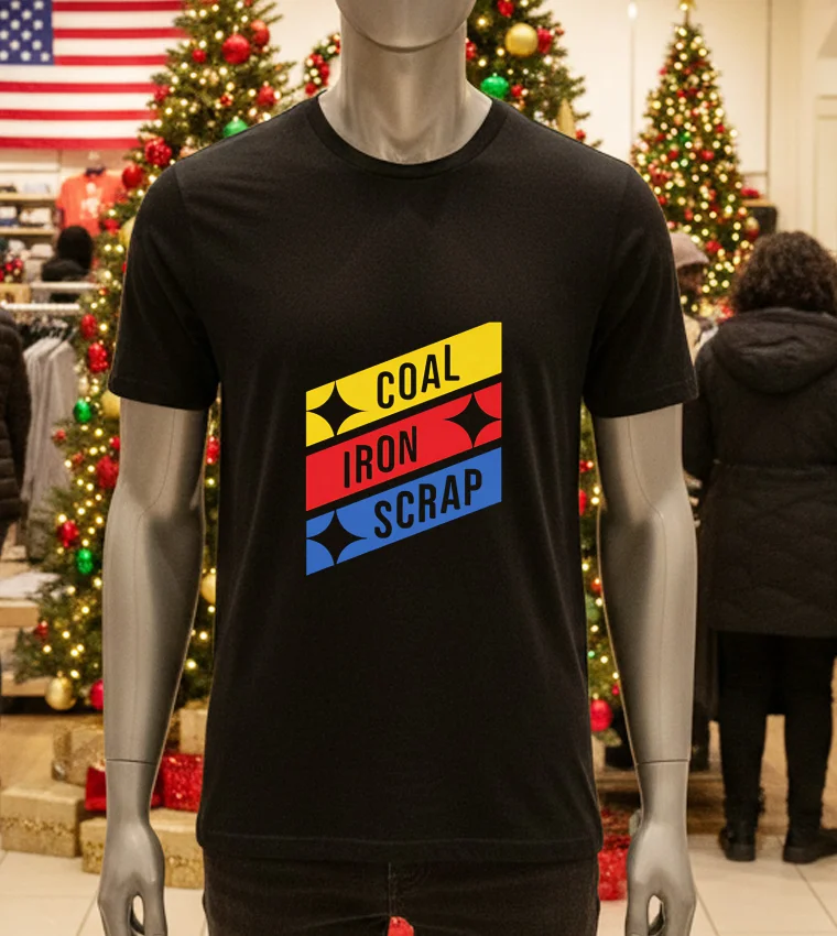 Coal Iron Scrap Champion - black-t-shirt Coal Iron Scrap Champion Black T Shirt