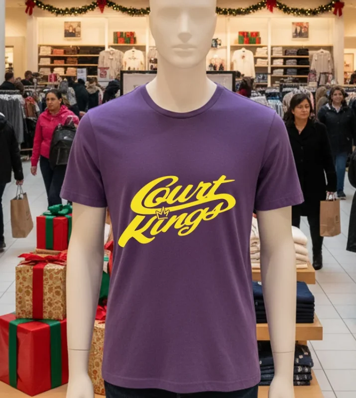 Court Kings Design   Purple T Shirt