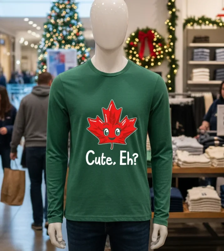 Cute Eh Maple Leaf Canada Green T Shirt