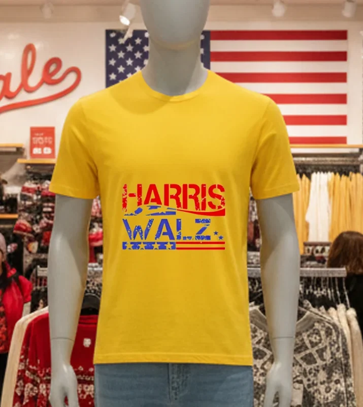 Dave Bautista Harris Walz   Yellow T Shirt