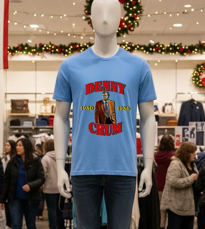 Denny Crum 1980 1986 Graphic Blue T Shirt