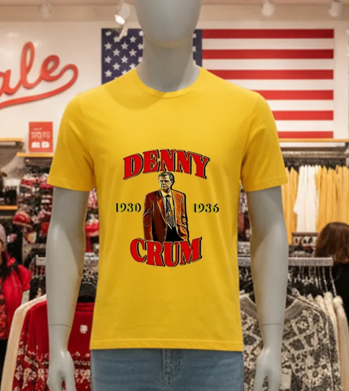 Denny Crum 1980 1986 Graphic Yellow T Shirt