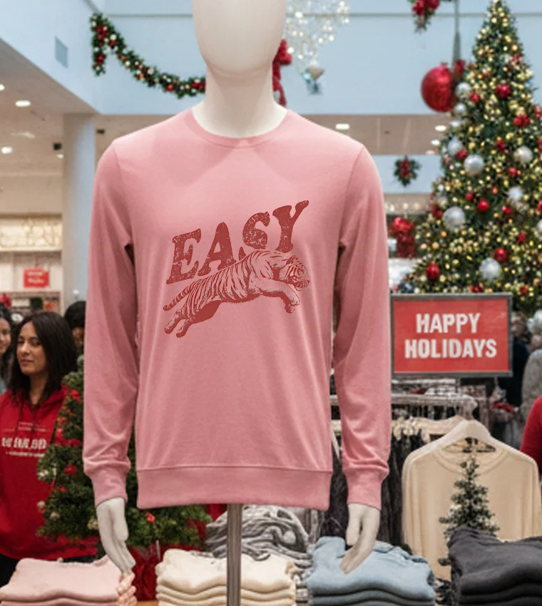 Detroit Easy Tiger - pink-t-shirt Detroit Easy Tiger Pink T Shirt