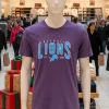 Detroit Lions Nfl Football Retro Graphic   Purple T Shirt