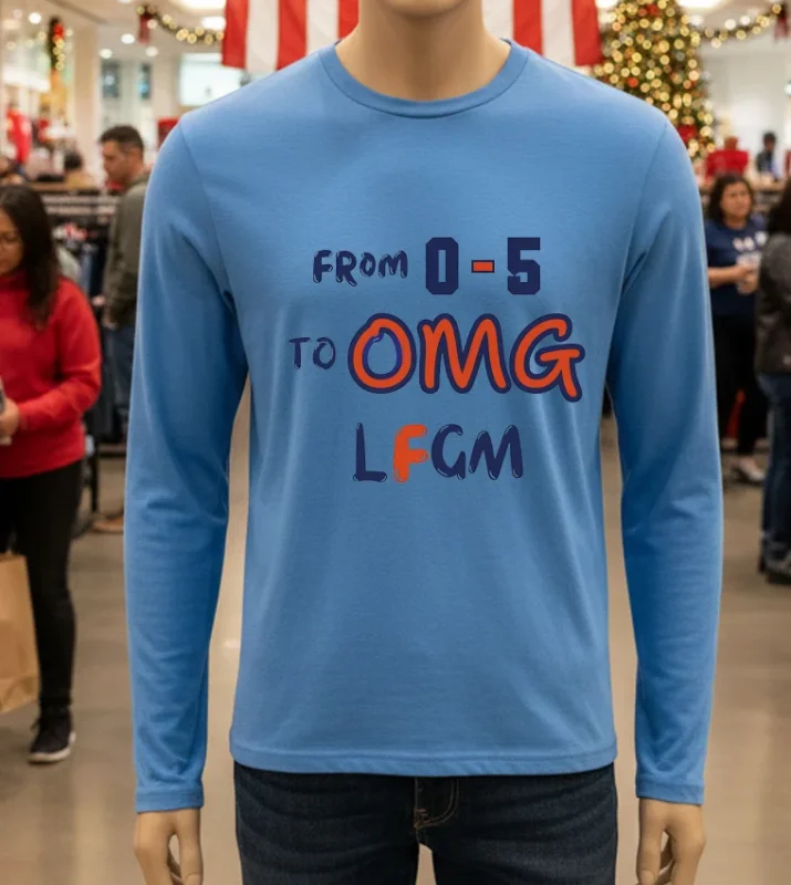 Detroit Tigers From 0 5 To Omg Lfgm   Blue T Shirt