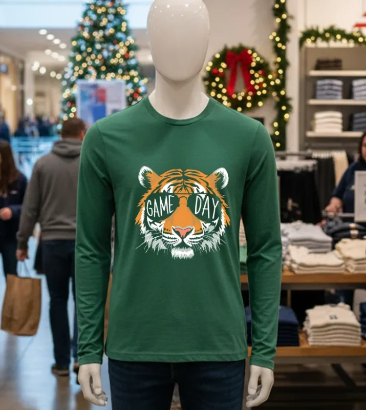 Detroit Tigers Game Day Tigers Mascot Green T Shirt