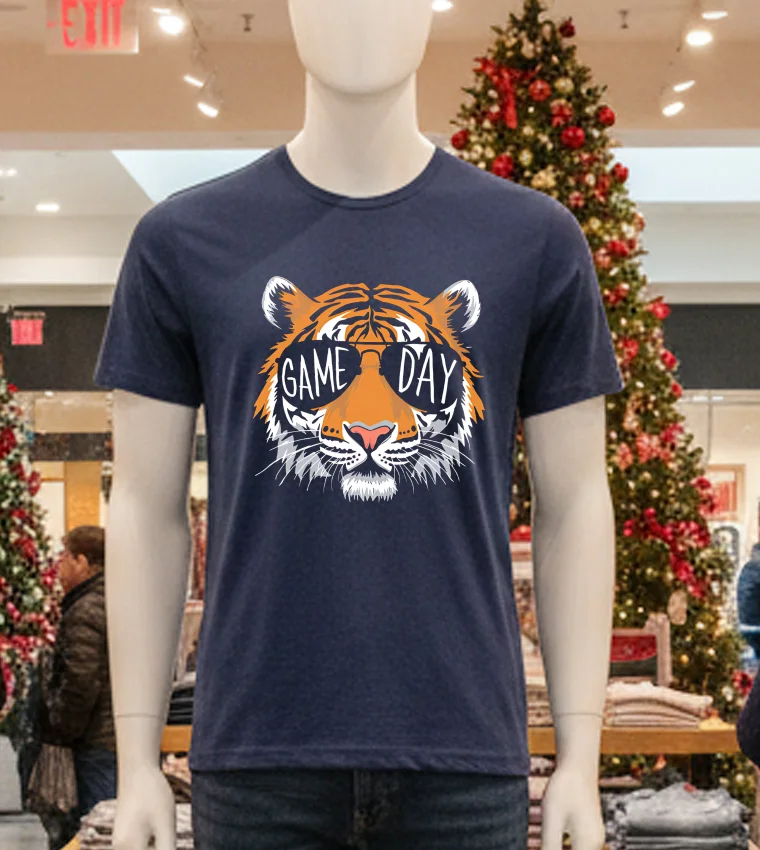 Detroit Tigers Game Day Tigers Mascot - navy-t-shirt Detroit Tigers Game Day Tigers Mascot Navy T Shirt