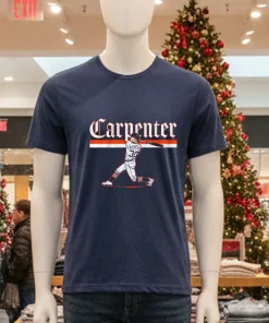 Detroit Tigers Kerry Carpenter Slugger Swing   Navy T Shirt