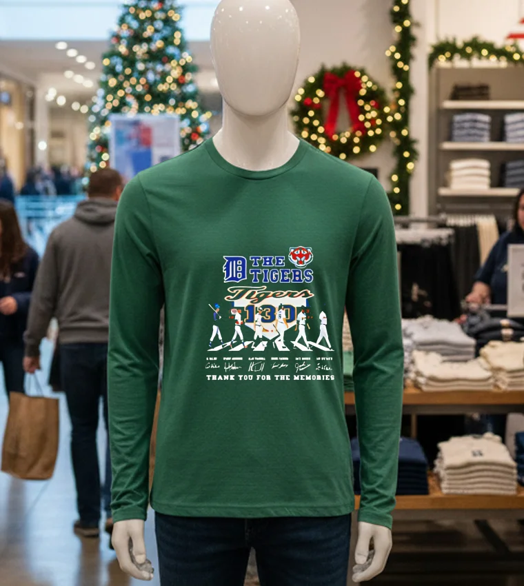 Detroit Tigers Thank You For The Memories Of The Tigers 130 Years Baseball - green-t-shirt Detroit Tigers Thank You For The Memories Of The Tigers 130 Years Baseball Green T Shirt